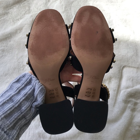 J Crew suede penny sandals with crystals Size 10 - Picture 12 of 12